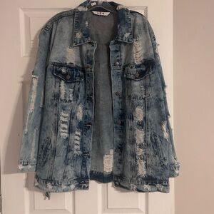 Distressed Denim Jacket